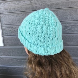 Waves of Hope Hat Crochet Pattern: Textured Stitch Beanie (PDF Pattern) image 2