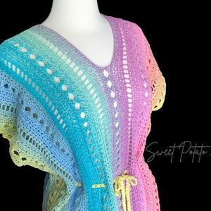 Summer Breeze Swim Cover Up - Crochet Pattern, womens accessory, womens crochet fashion, lightweight crochet top, one piece crochet