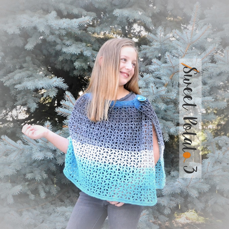 Summer Daze Wrap Crochet Pattern, summer shawl, womens shawl, kids shawl, spring cover up, summer accessory, womens crochet garment image 1