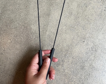 Handmade Puppet Arm Rods - Professional, 12 Inch, Black (Pair)