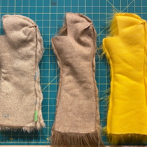 DIY Practice Puppet, Sock Puppet, Hand Puppet, Monster Puppet, Build your own Halloween Puppet sleeve pre sewn kit, Multi-Color!