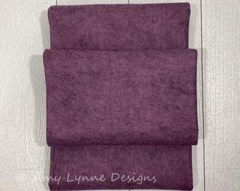 1/2 Yard, 18"L x 36"W Heather Purple Wool/Rayon