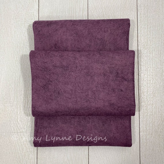 1/2 Yard, 18"L x 36"W Heather Purple Wool/Rayon