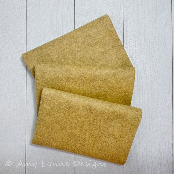 1/2 Yard, 18"L x 36"W Haystack Wool/Rayon