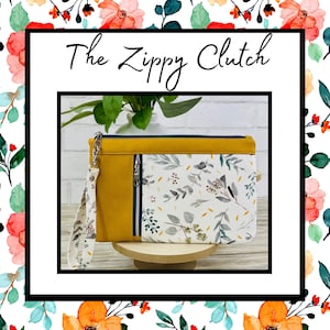 The Zippy Clutch™ PDF Pattern with Video Tutorial, This is NOT a physical item