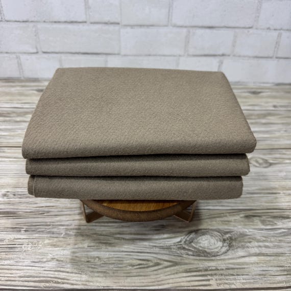 1/2 Yard, 18"L x 36"W Toffee Brown Wool/Rayon Blend Felt