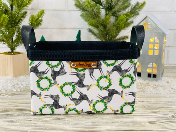 Perfect Catch-All Green Holiday Basket