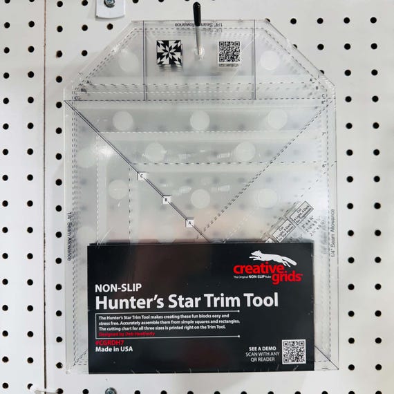 Creative Grids Hunter's Star Trim Tool Full Size CGRDH7 Deb Heatherly 11" x 8.5"