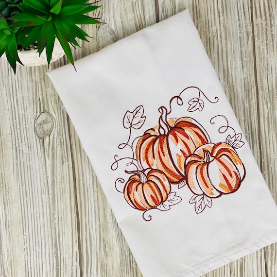 Trio of Pumpkins Flour Sack Towel