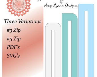 Zipper Overlay Collection I, PDF and SVG cutting files included, this is a digital file