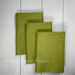 1/2 Yard, 18"L x 36"W Split Pea Green Wool/Rayon Blend Felt