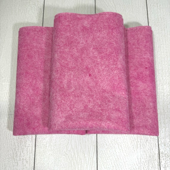 1/2 Yard, 18"L x 36"W Pixie Pink Wool/Rayon