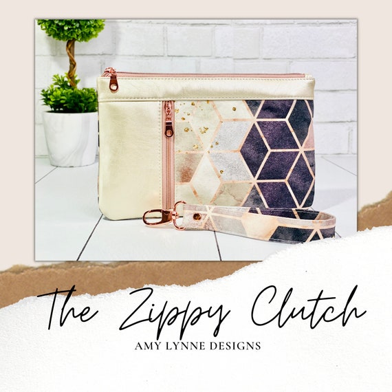 The Zippy Clutch™ PDF Pattern with Video Tutorial, This is NOT a physical item