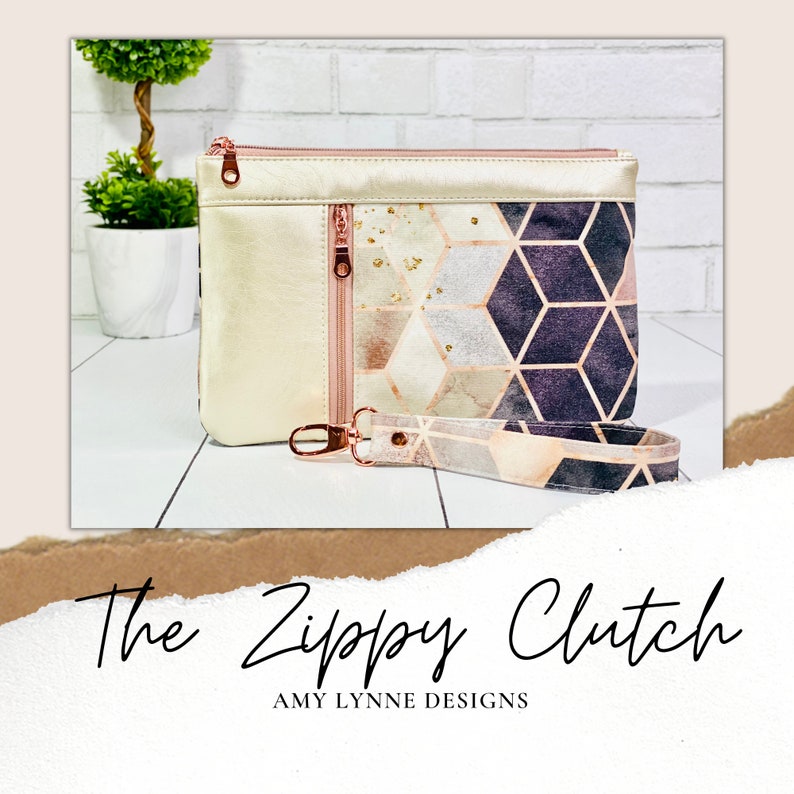 The Zippy Clutch™ PDF Pattern with Video Tutorial This is NOT image 1