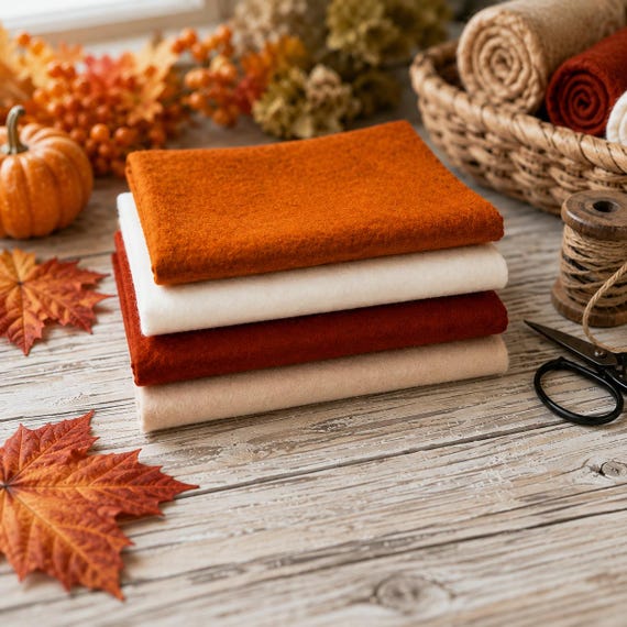 Autumn-ber Wool Felt Set Collection – Wool/Rayon Blend Felt