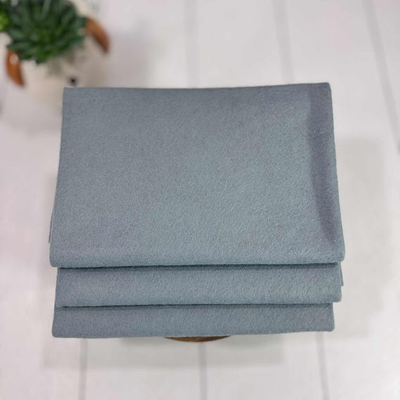 1/2 Yard, 18"L x 36"W Distant Thunder Wool/Rayon Blend Felt