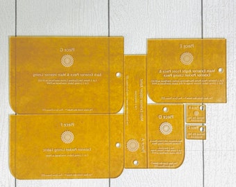 Acrylic Templates for The Zippy Clutch Mini Wallet