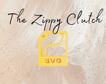 SVG File for the Zippy Clutch™, Pattern is not included, Works on Cricut/Silhouette, ScanNCut