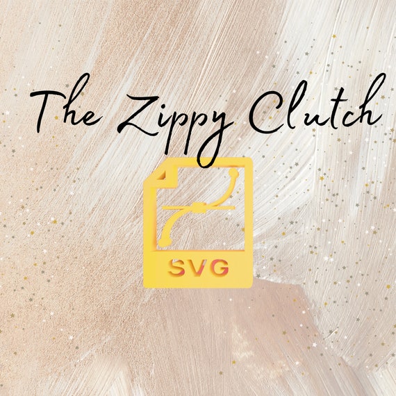 SVG File for the Zippy Clutch, Pattern is not included, Works on Cricut/Silhouette, ScanNCut