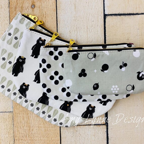 The Quintessential Quad Pouch Set TM, PDF, Digital File PDF, Downloadable Pattern To Sew