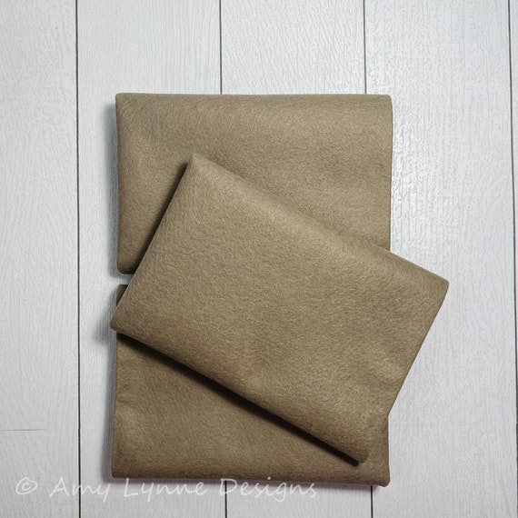 1/2 Yard, 18"L x 36"W Clay Wool/Rayon