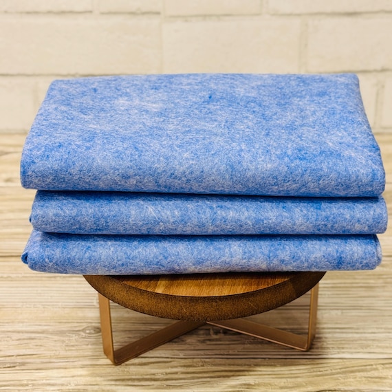 1/2 Yard, 18"L x 36"W Spellbound Sapphire Wool/Rayon Blend Felt