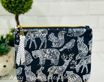 Delightful Animal Print Pouch