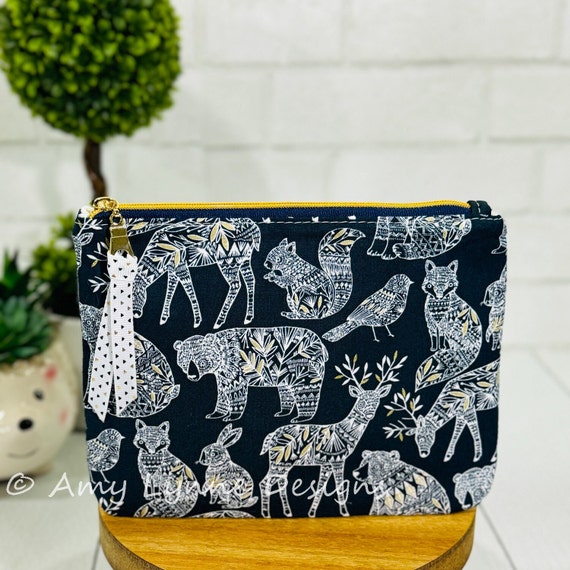 Delightful Animal Print Pouch