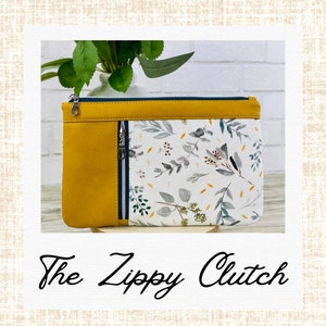 The Zippy Clutch™ PDF Pattern with Video Tutorial, This is NOT a physical item image 1