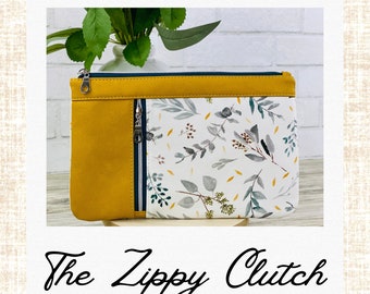 Le patron PDF Zippy Clutch™ avec tutoriel vidéo, ceci n'est PAS un article physique