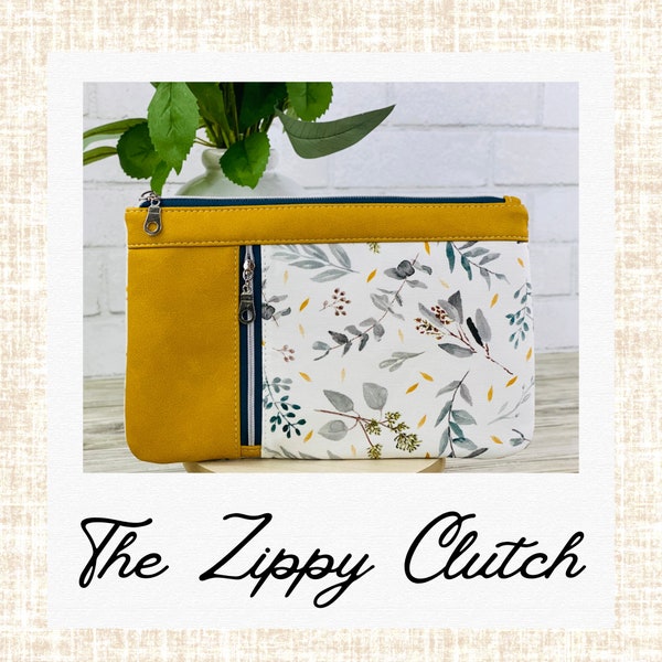 The Zippy Clutch™ PDF Pattern with Video Tutorial, This is NOT a physical item