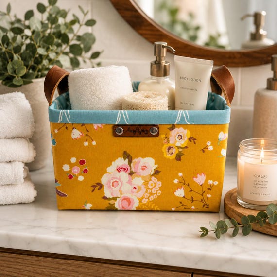 Golden Meadow Floral Basket
