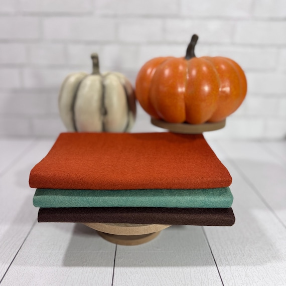 1.5 Yard, 3 piece Autumn Collection Wool/Rayon Blend Felt