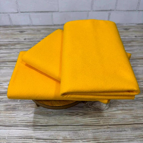 1/2 Yard, 18"L x 36"W Eternal Sunshine Wool/Rayon Blend Felt