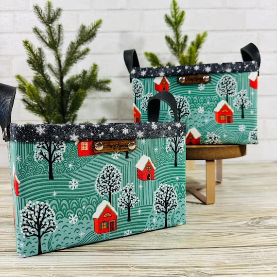 Perfect Catch-All Winter Scene Basket