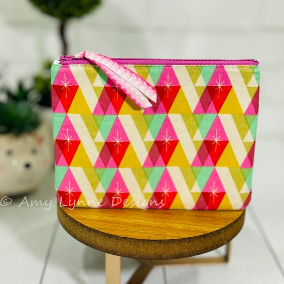 Colorful Diamond Design Pouch