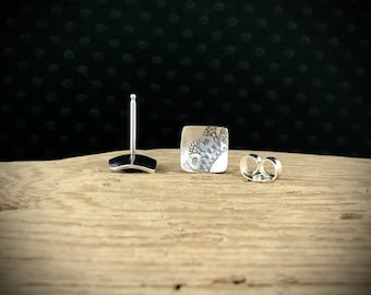 Mimimalist dome shaped Studs earrings sterling silver