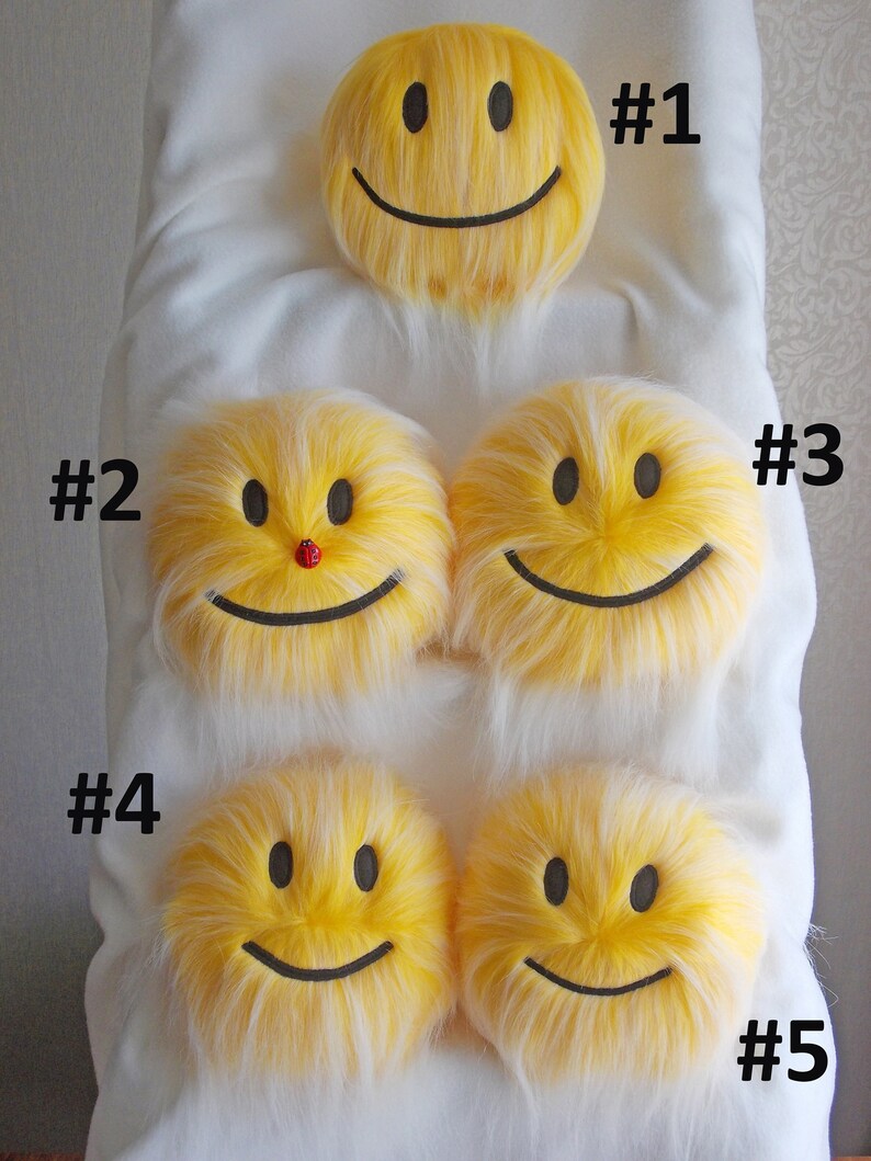 Smiley face Emoji SUN Sunny stuffed toy plushies plush Etsy