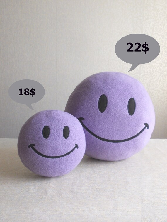 Smiley Face Smile Pillow Smiley Face Pillow Emoji Pillow Etsy