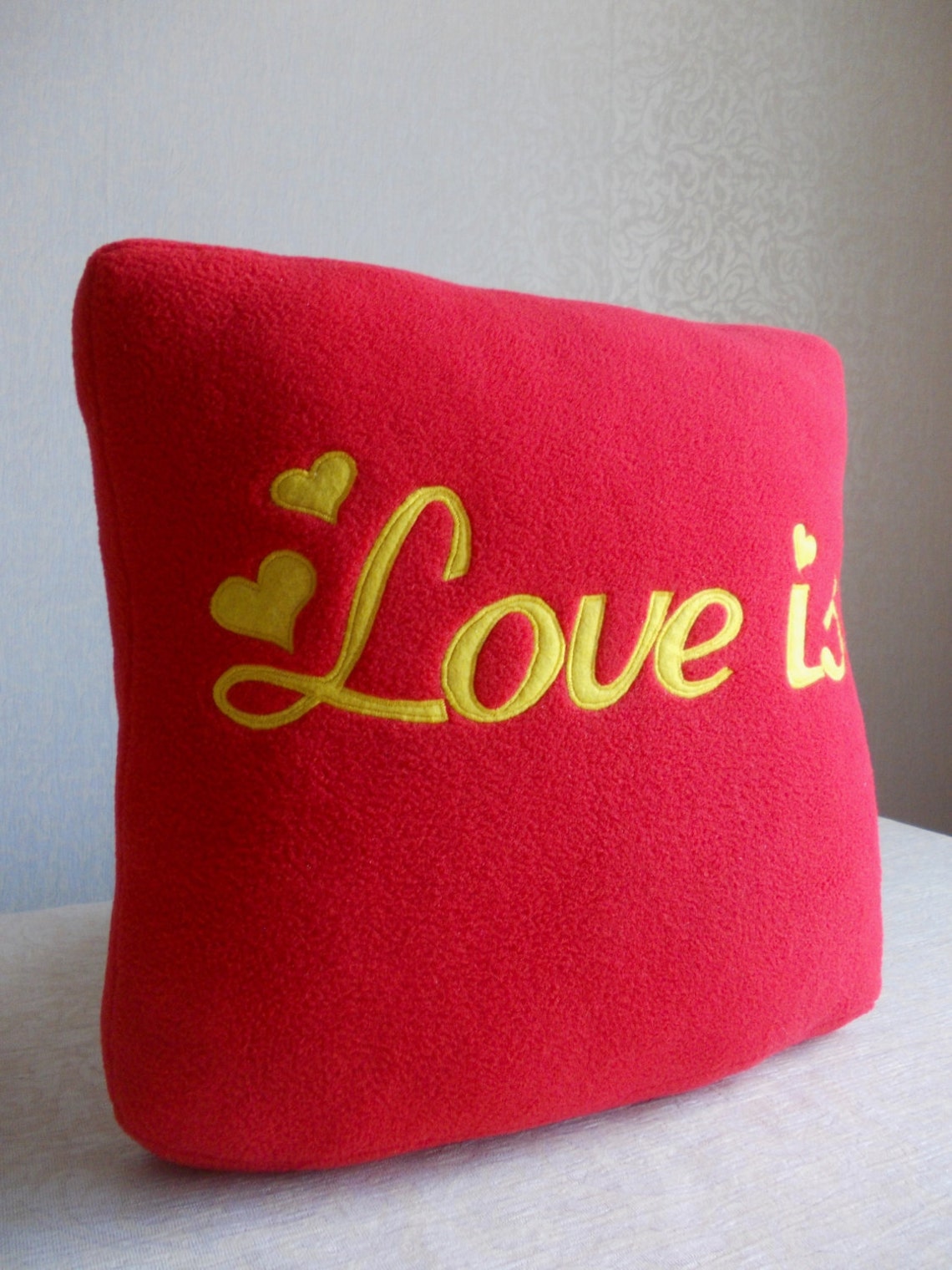 Love is love pillow love is pillow Valentines Day decor Etsy