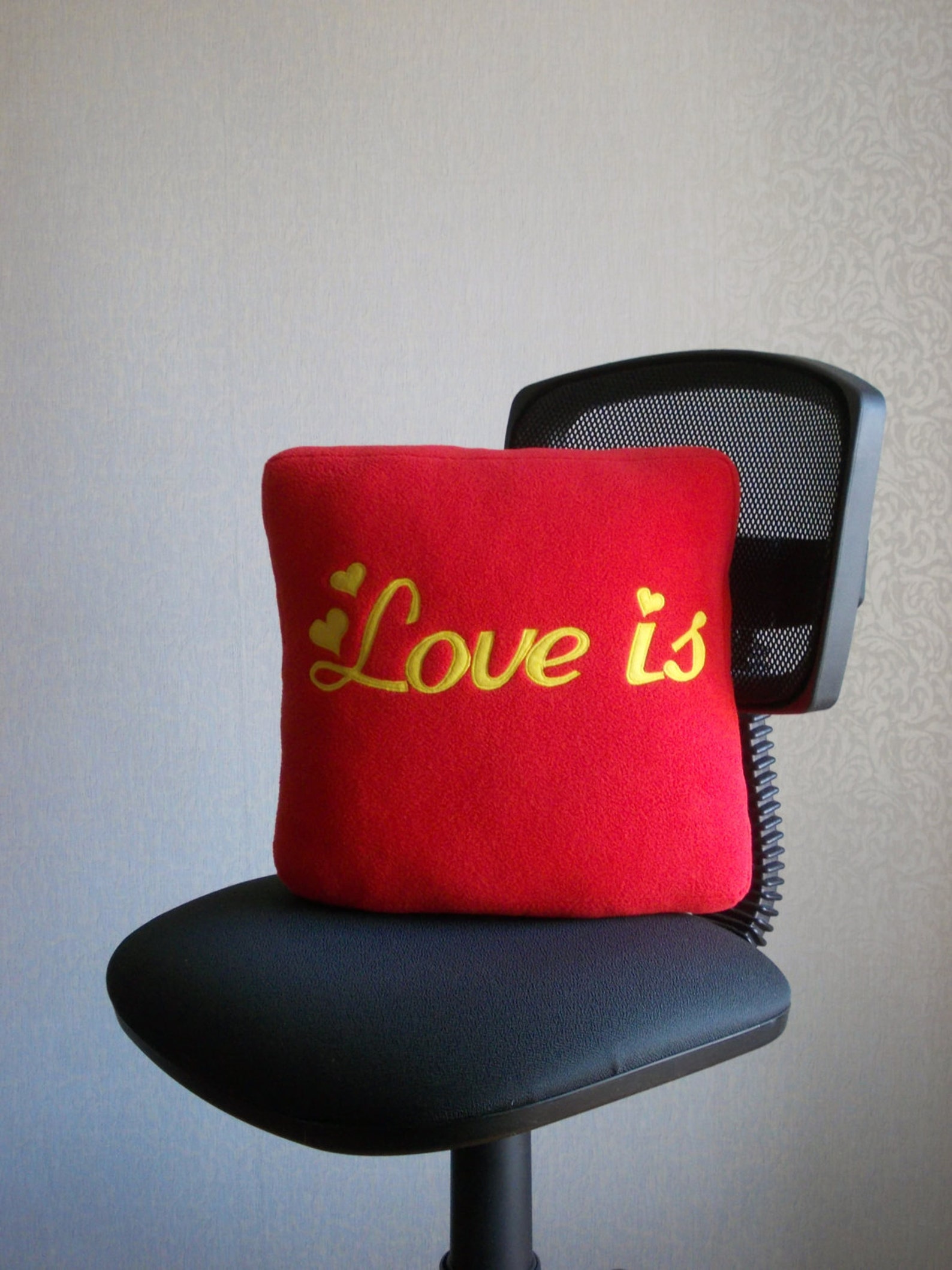 Love is love pillow love is pillow Valentines Day decor Etsy