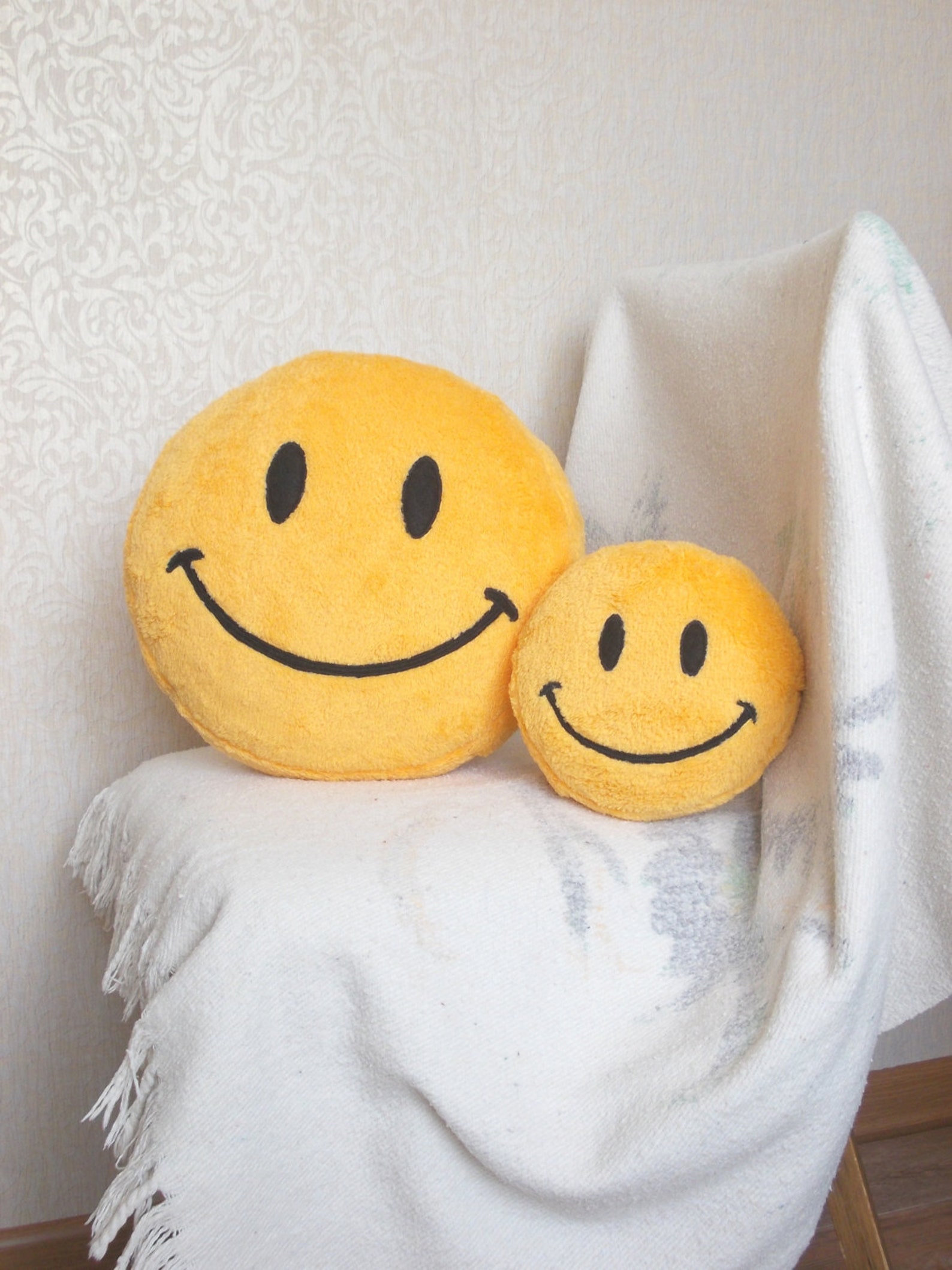 Plush smile plush Smiley face plush Happy face plush Etsy