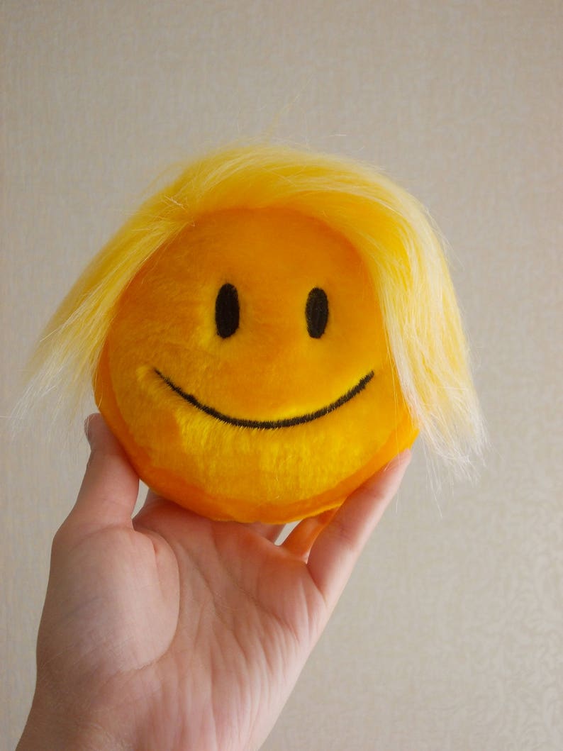 plush smiley face
