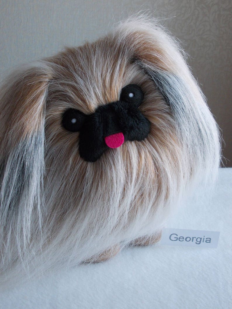 Pekingese pekingese plush pekingese stuff pekingese toy Etsy