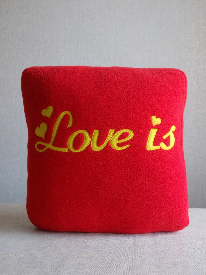 Love is love pillow love is pillow Valentines Day decor Etsy