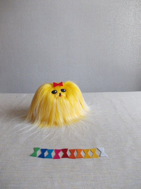 fluffy dog stuffed animal