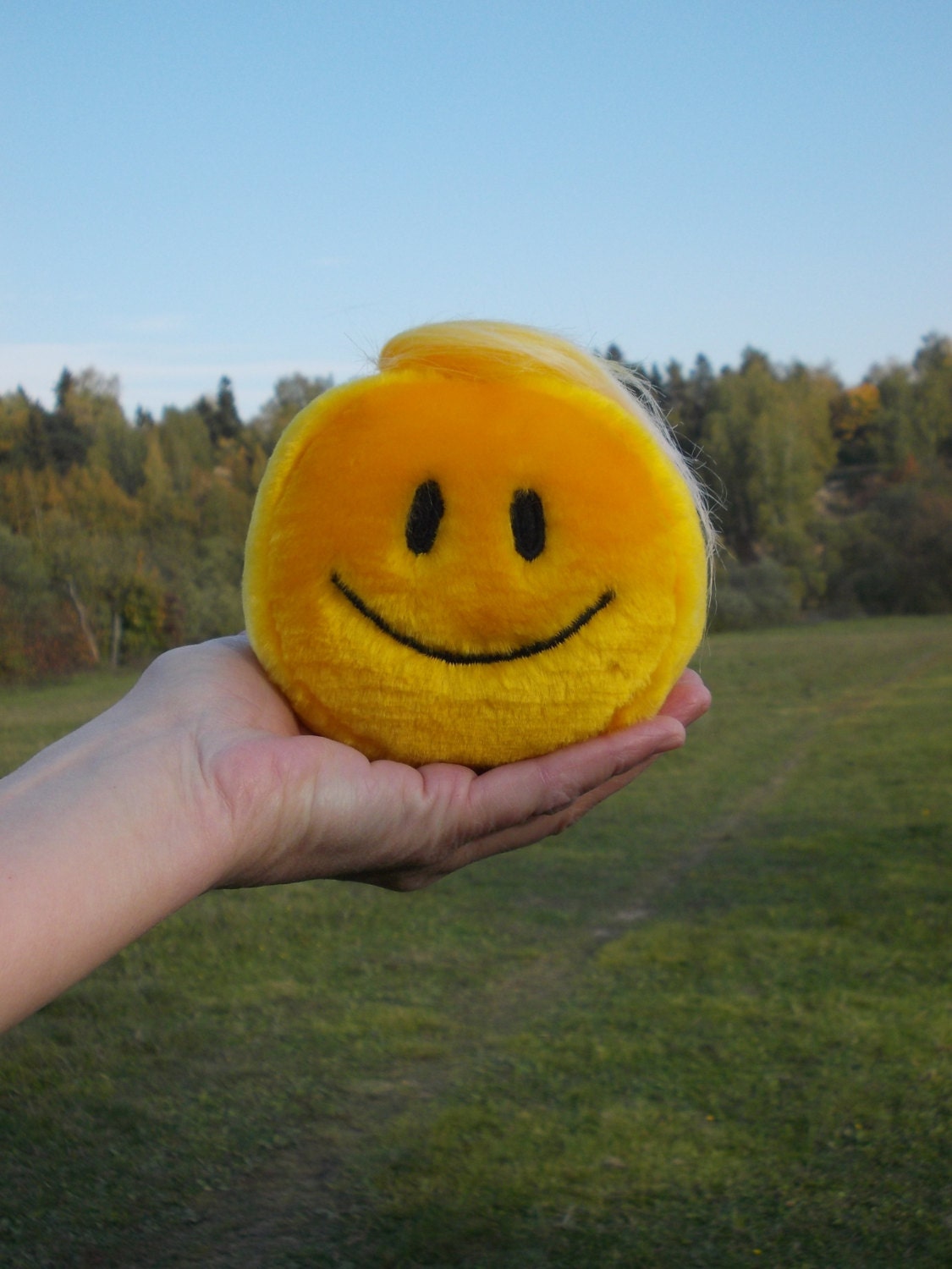 smiley face soft toy
