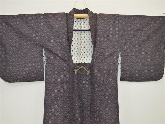 HAORI JACKET N44e - Black Pink Exotic Chrysanthem