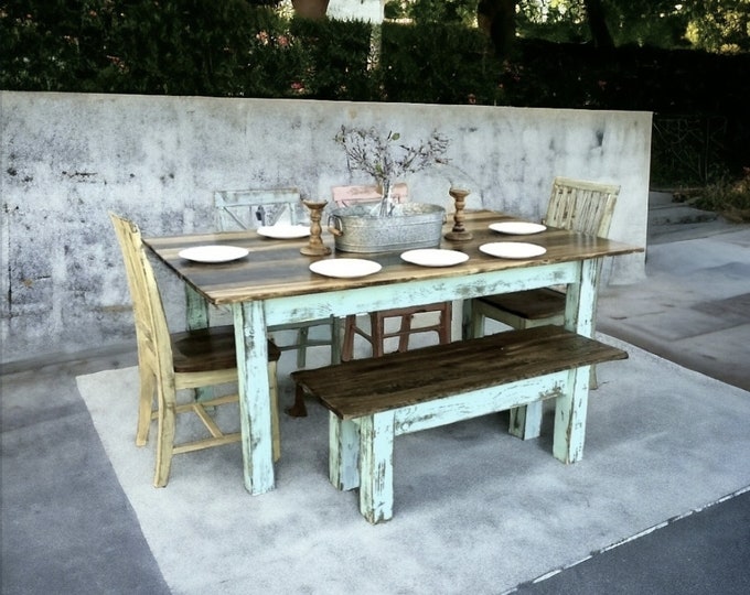 SOLD OUT French Provincial, 6 Drawer Dresser, Turquoise Dresser