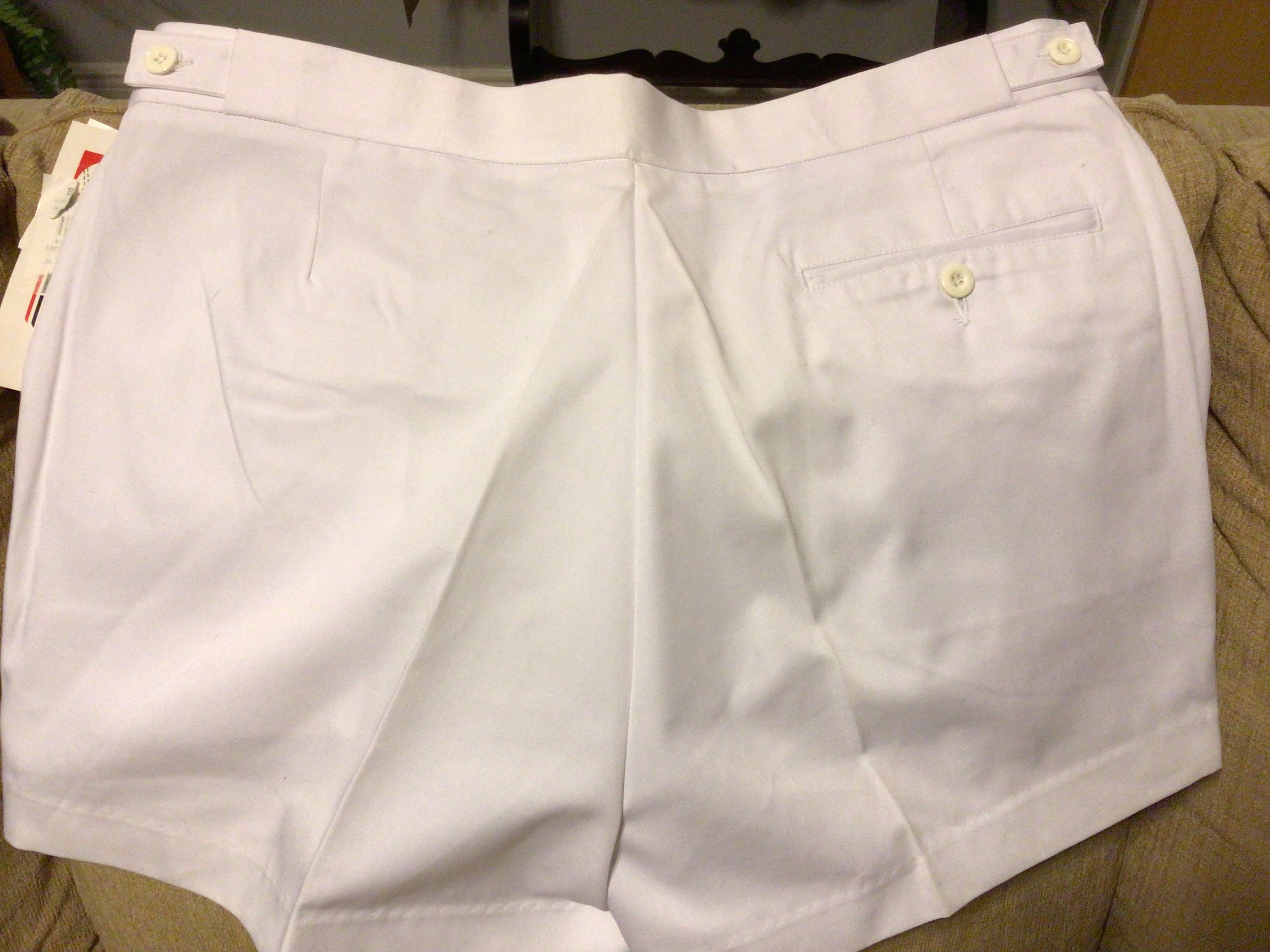 VINTAGE Mens Tennis Shorts New Old Stock White Size 36 by Courtside